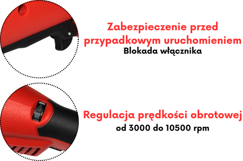 Szlifierka kątowa sieciowa 125mm 1050W KD1532 - prezentacja produktu