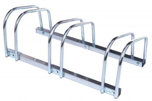 Stojak na 3 rowery metalowy ocynkowany 70 x 33 x 27 cm - prezentacja produktu