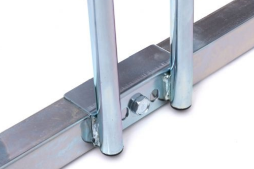 Stojak na 4 rowery metalowy ocynkowany 70 x 33 x 27 cm - prezentacja produktu
