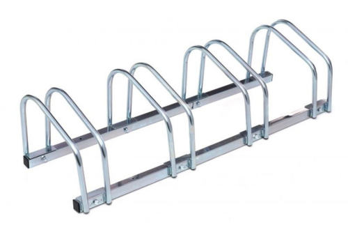 Stojak na 4 rowery metalowy ocynkowany 70 x 33 x 27 cm - prezentacja produktu
