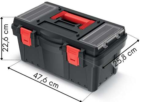 
Skrzynka narzędziowa + nosidło 48x29x23 cm Dark 50 KDR5025