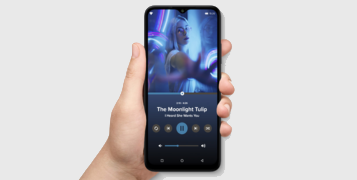 wzmacniacz  stereo - sterowanie telefonem