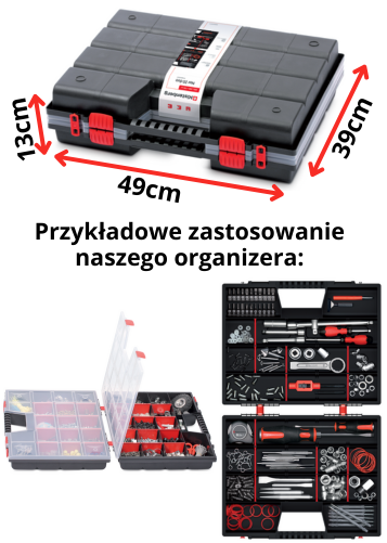 KNOS504015 organizer na narzędzia podwójny