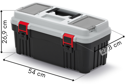 Rozmiar skrzynki narzędziowej z nosidłem 54x28x27 cm Optima KOP5530