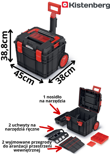 skrzynka na narzędzia na kolach
