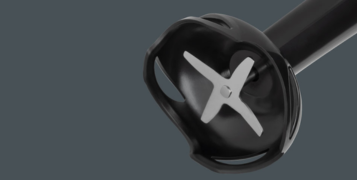 
blender ręczny z ostrzami ze stali nierdzewnej