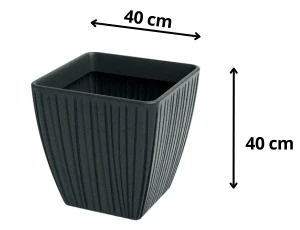 donica-kwadratowa-grafitowa-40-cm-fero-square-wymiary