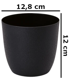 doniczka okrągła czarna form-plastic turo wymiary