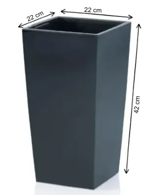 donica wysoka prosperplast urbi square antracyt 16,3l wymiary