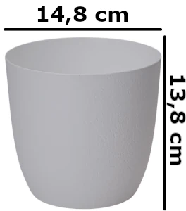 doniczka okragla biala form plastic turo 15 cm wymiary