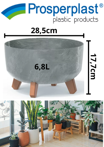 doniczka na kwiaty na nóżkach wymiary