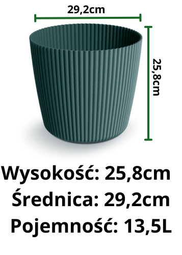 doniczka na kwiaty Milly prosperplast DMI300 wymiary