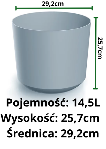 donica na kwiaty DPOS300 wymiary