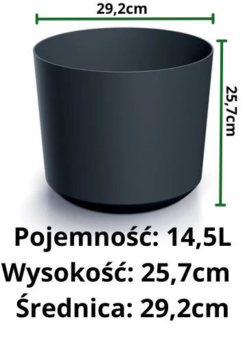 donica na kwiaty DPOS300 wymiary