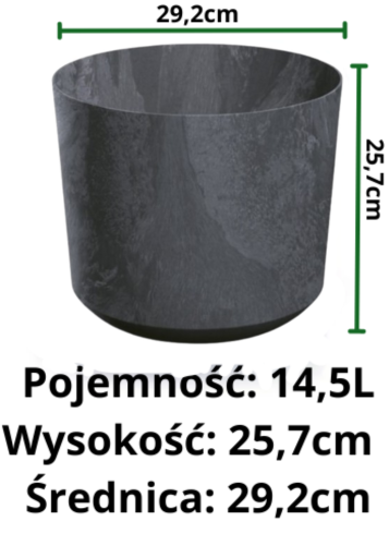 donica na kwiaty DPOS300 wymiary