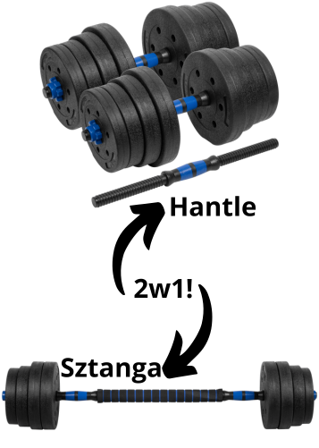 hantle do ćwiczeń z łącznikiem RBA-2301 aranżacja