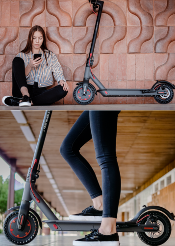 Hulajnoga elektryczna składana 20km/h czarna Rebel Fast Wheels Pro - hulajnoga wygląd