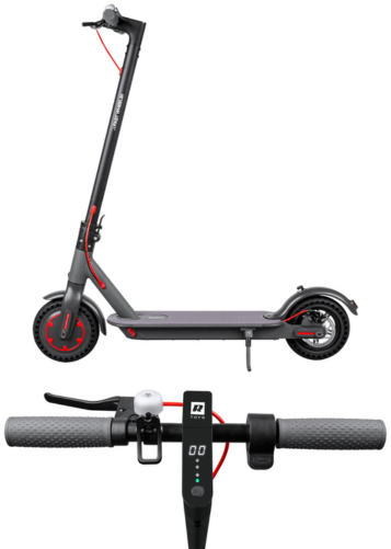 Hulajnoga elektryczna składana 20km/h czarna Rebel Fast Wheels Pro - hulajnoga wygląd kierownica