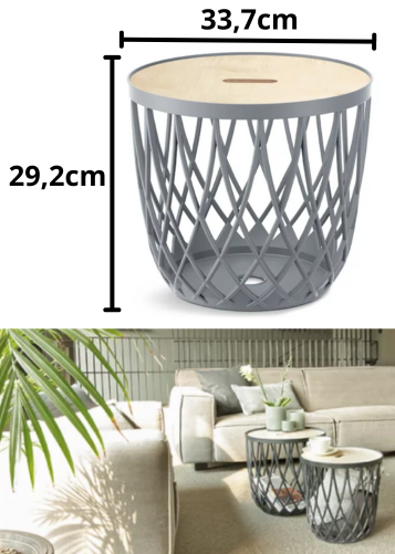 wielofunkcyjny kosz z pokrywą Uniqubo - wymiary