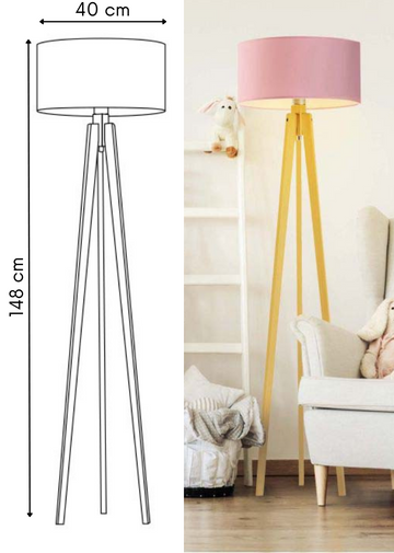 wymiary lampy stojącej