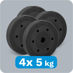 
obciążenie 4 x 5 kg