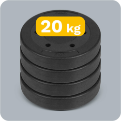 
20kg obciążenia na siłownie
