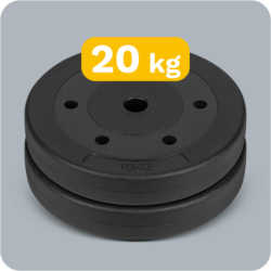 
20kg obciążenia na siłownie