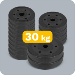
30kg obciążenia na siłownie