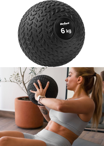 mała piłka lekarska do ćwiczeń 6kg wygląd