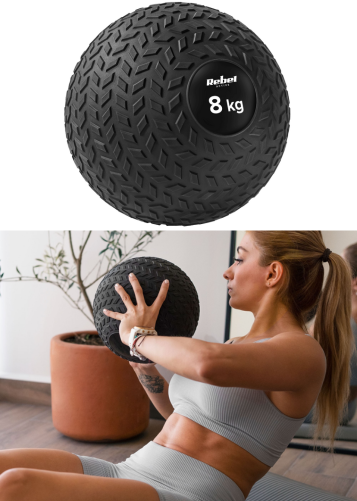 mała piłka lekarska do ćwiczeń 8kg wygląd