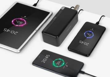 
Power bank 40000mAh szybkie ładowanie QC PD Kruger Matz  - ładowanie kilku urządzeń 