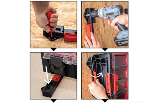 Adaptery qbrick system do zamontowania organizerów na ścianę