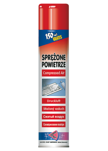 sprężona powietrze spray aranżacja