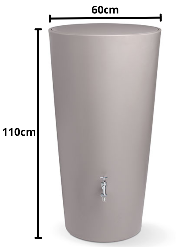 Schemat techniczny i wymiary zbiornika Rainbowl 210L RRA210-7529U