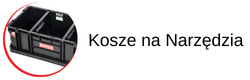 Otwarte kosze narzędziowe i nosidła dla monterów