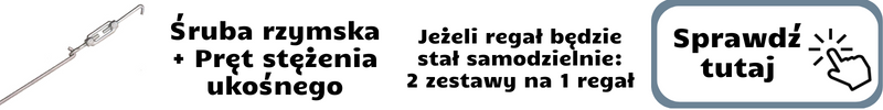 Krzyżak stężenia ramy i śruba rzymska stabilizująca regał magazynowy