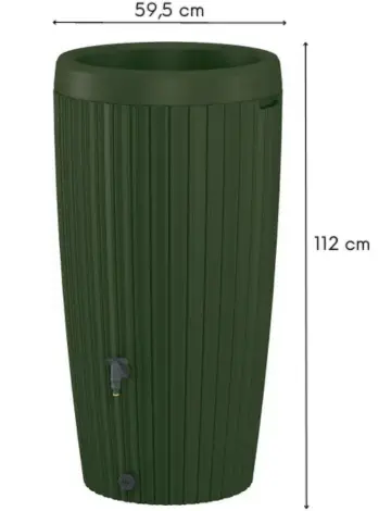 zbiornik na deszczowke form plastic gobi ozdobny 240l wymiary